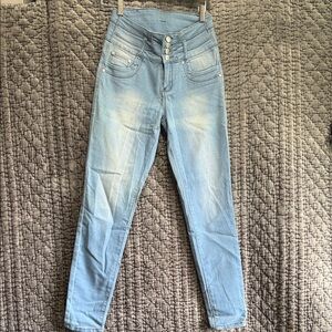 Light Blue High-Waisted Women Jeans